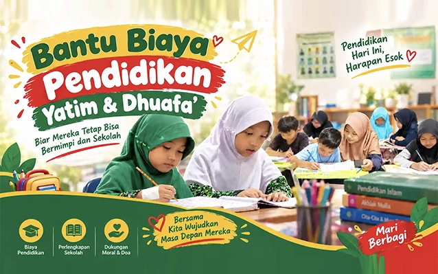 Bantu Biaya Pendidikan Yatim & Dhuafa